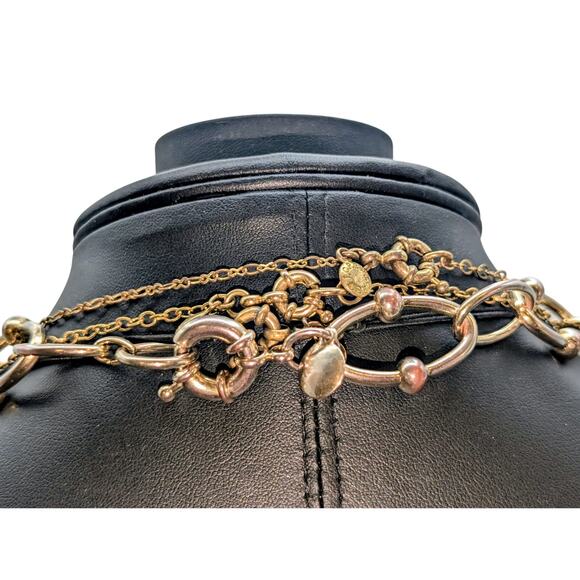 J. Crew Four Long Chain Beaded Necklace Lot - Picture 4 of 5